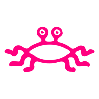 Flying Spaghetti Monster Decal (Hot Pink)